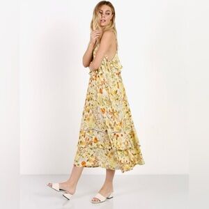 Spell & The Gypsy Sayulita Frill Maxi Dress Sunflower size XS
